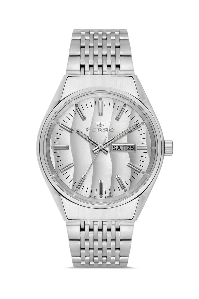 Ferro FM43012A-A Quartz Çelik Gri 40 mm Erkek Kol Saati