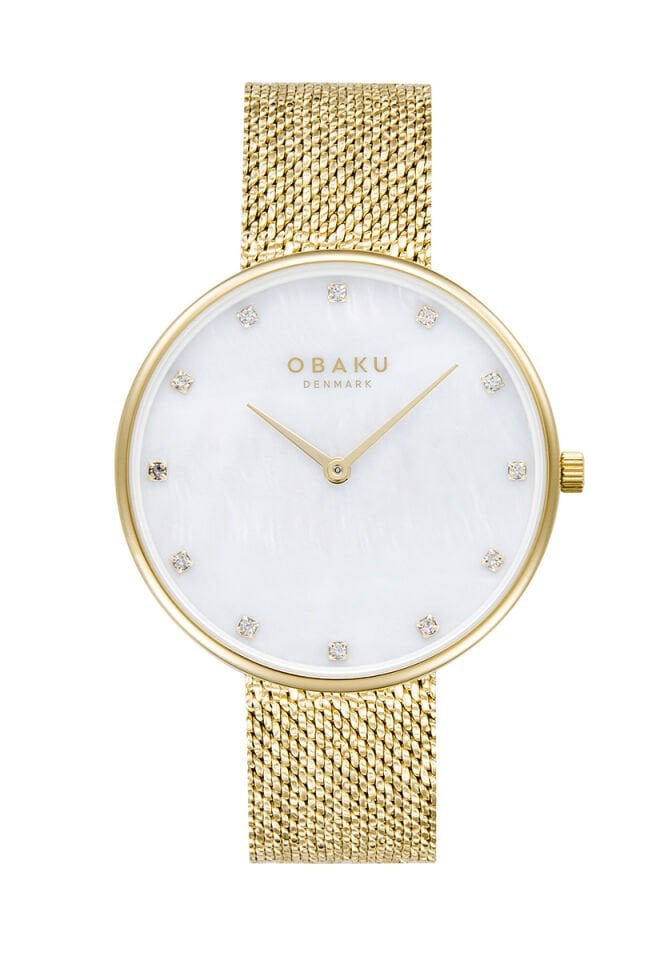 Obaku Denmark V288LXGWHG Quartz Kristal 36 mm Kadın Kol Saati