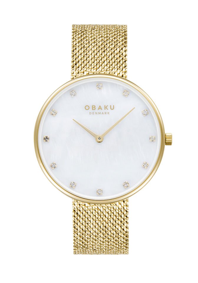 Obaku Denmark V288LXGWHG Quartz Kristal 36 mm Kadın Kol Saati