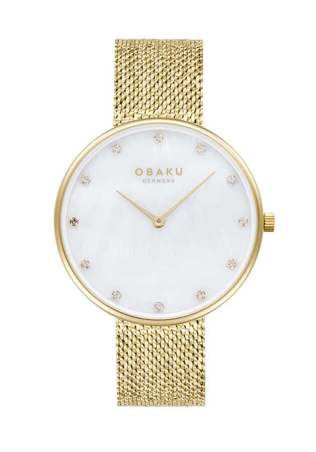 Obaku Denmark V288LXGWHG Quartz Kristal 36 mm Kadın Kol Saati