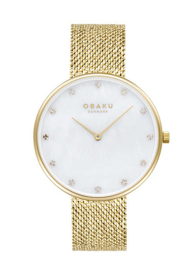 Obaku Denmark V288LXGWHG Quartz Kristal 36 mm Kadın Kol Saati