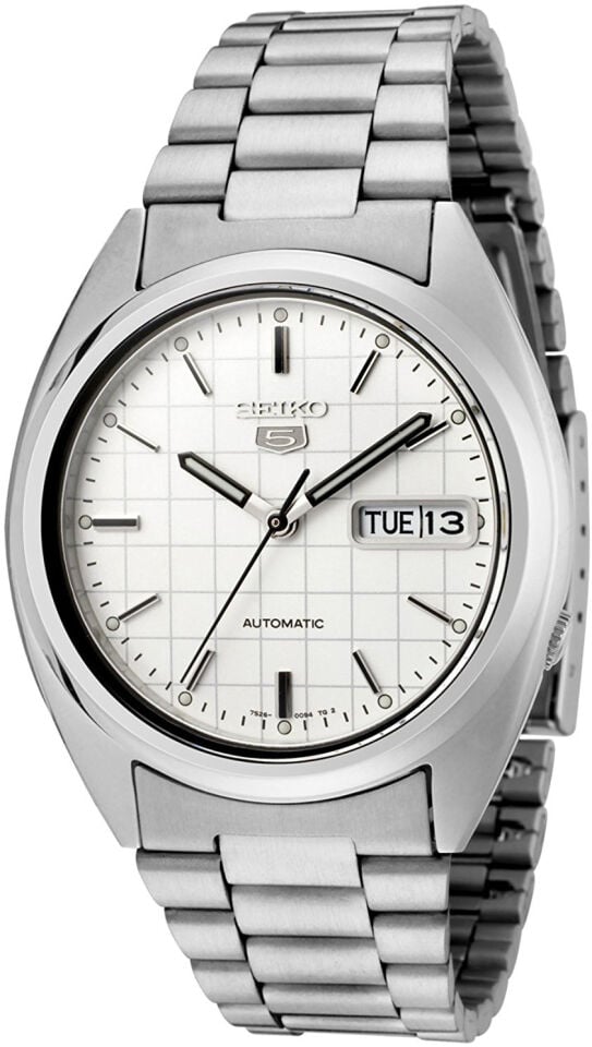 Seiko 5 SNXF05K1 39 mm Gri Çelik Otomatik Erkek Kol Saati