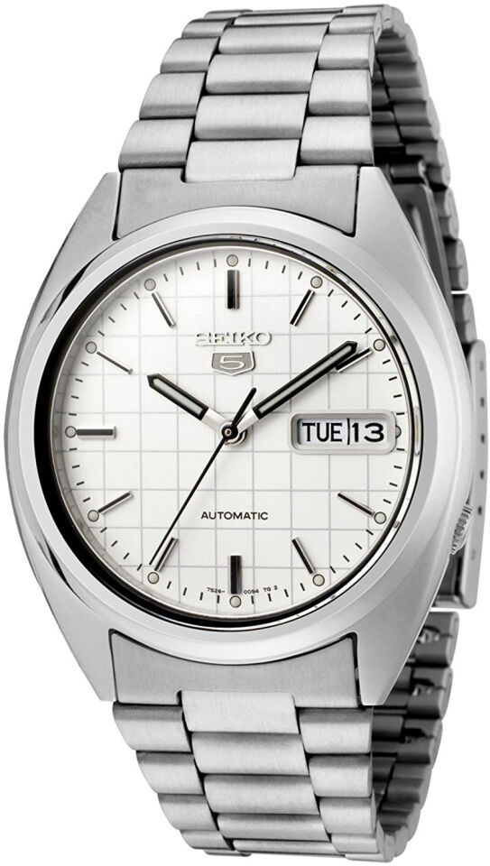 Seiko 5 SNXF05K1 39 mm Gri Çelik Otomatik Erkek Kol Saati