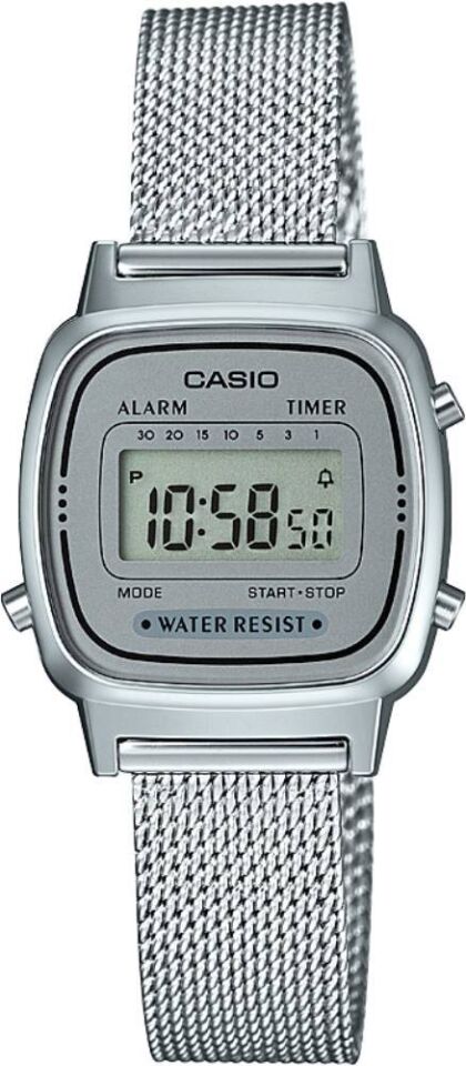 Casio LA670WEM-7DF Retro Quartz Çelik Gri 25 mm Kadın Kol Saati