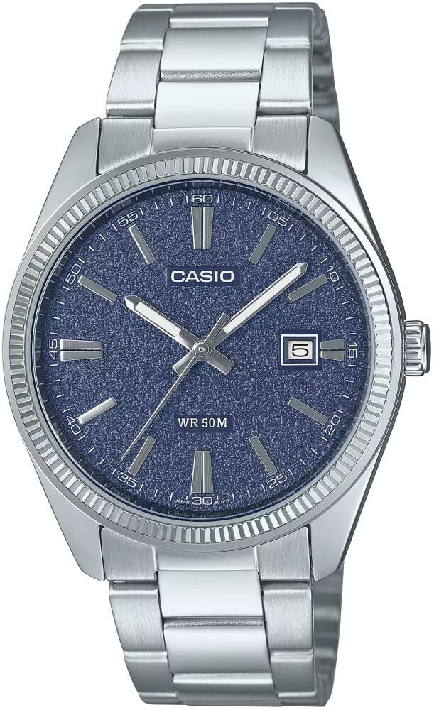 Casio MTP-1302DA-2A1VDF Quartz Çelik Gri Lacivert Kadran 39 mm Erkek Kol Saati
