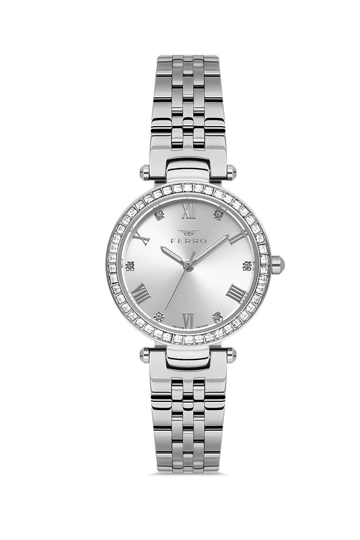 Ferro Gümüş Çelik Kordon Kadın Kol Saati FL21593AWT-A