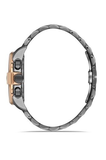 Ferro Gri Çelik Kordon Erkek Kol Saati FM40135A-V Tüm Fonksiyonlar Aktif 3 ATM Su Geçirmez