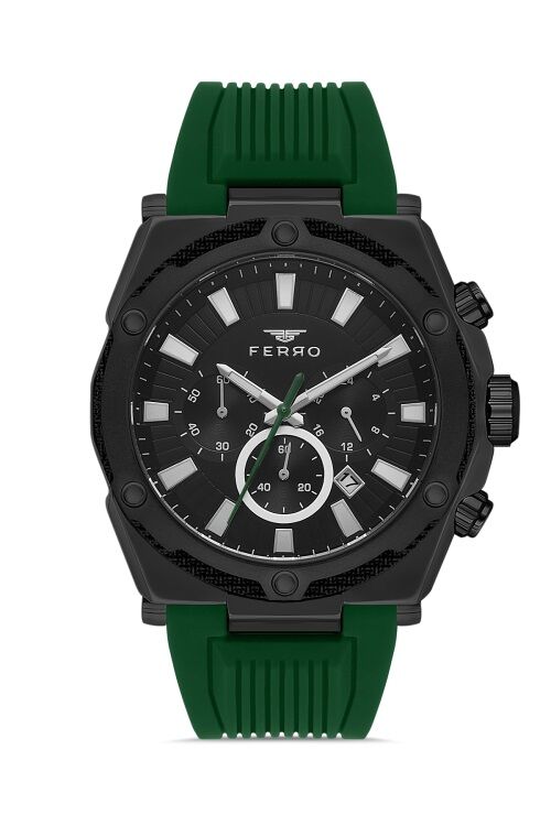 Ferro Yesil Silikon Kordon ERKEK Kol Saati FM31396D-ZJ