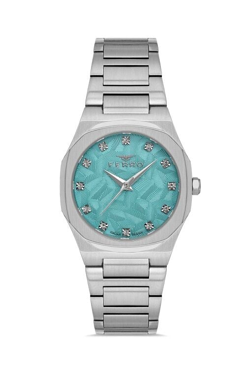 Ferro Gümüş Çelik Kordon Kadın Kol Saati FL40128A-A3 3ATM Su Geçirmez 2 Yıl Garantili HediyePaketli