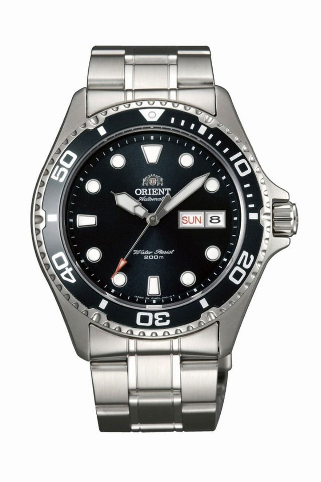 Orient FAA02004B9 KurOtomatik Çelik Gri Siyah Kadran Kristal Cam 42 mm Erkek Kol Saati
