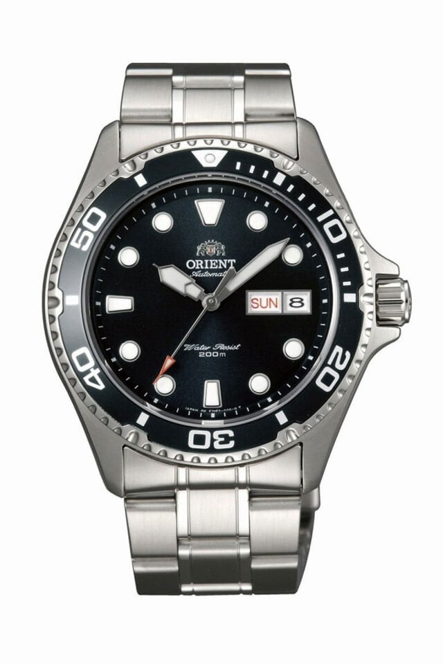 Orient FAA02004B9 KurOtomatik Çelik Gri Siyah Kadran Kristal Cam 42 mm Erkek Kol Saati