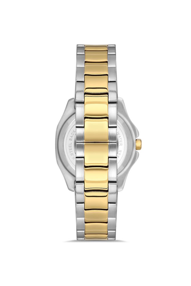 Ferro FL43008A-D6 Quartz Çelik Altın/Gri Yeşil Kadran 31 mm Kadın Kol Saati