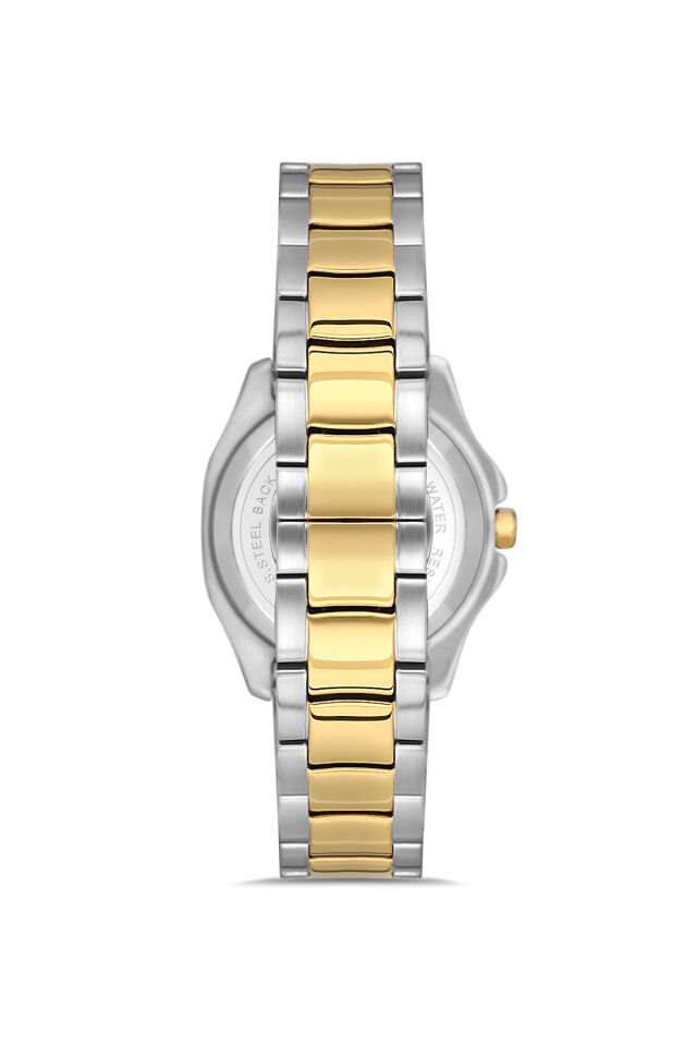 Ferro FL43008A-D6 Quartz Çelik Altın/Gri Yeşil Kadran 31 mm Kadın Kol Saati