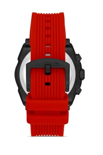 Ferro FM31396D-ZK Quartz Silikon Bordo Siyah Kadran 48 mm Fonksiyonları Aktif Erkek Kol Saati