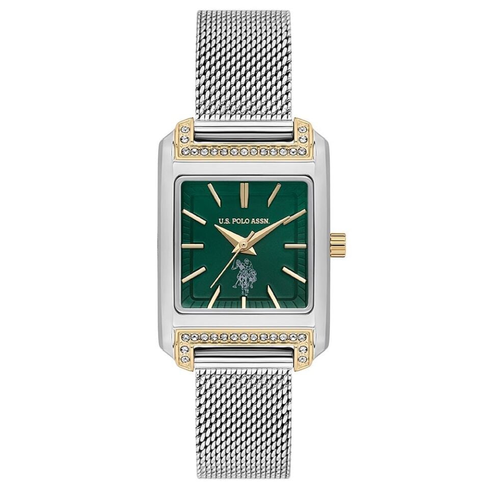 U.s. Polo Assn. USPA2073-04 Quartz Hasır Gri Yeşil Kadran Kadın Kol Saati