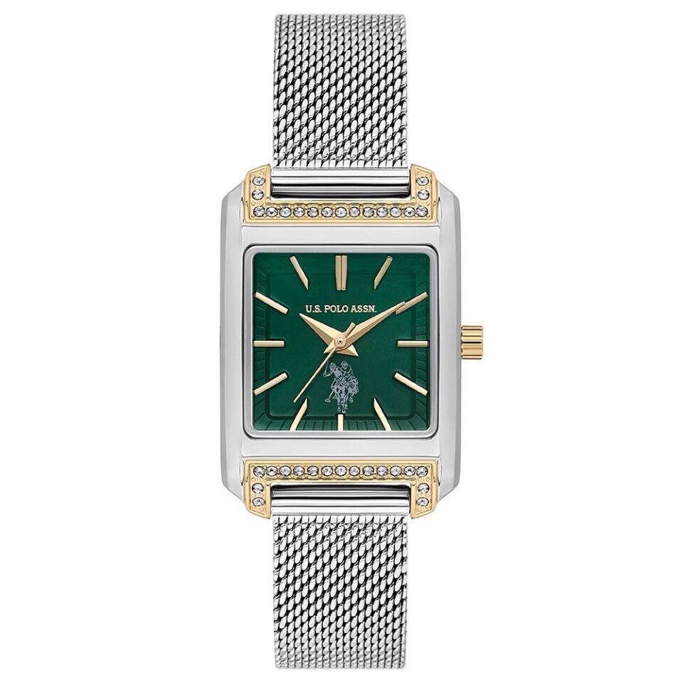 U.s. Polo Assn. USPA2073-04 Quartz Hasır Gri Yeşil Kadran Kadın Kol Saati