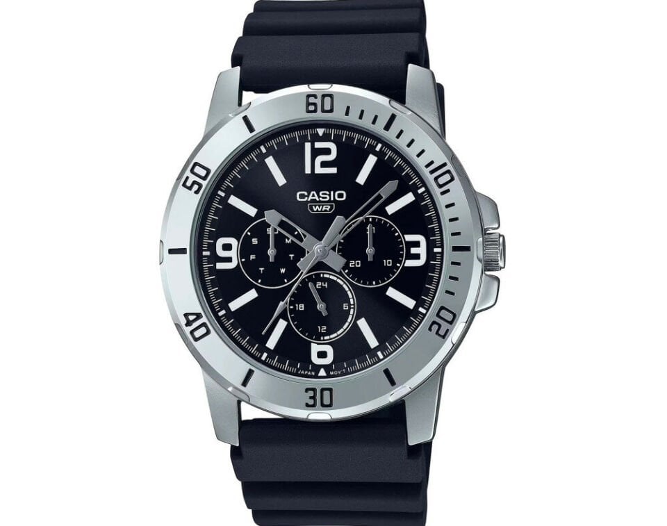 Casio MTP-VD300-1BUDF Quartz Silikon Siyah 45 mm Erkek Kol Saati