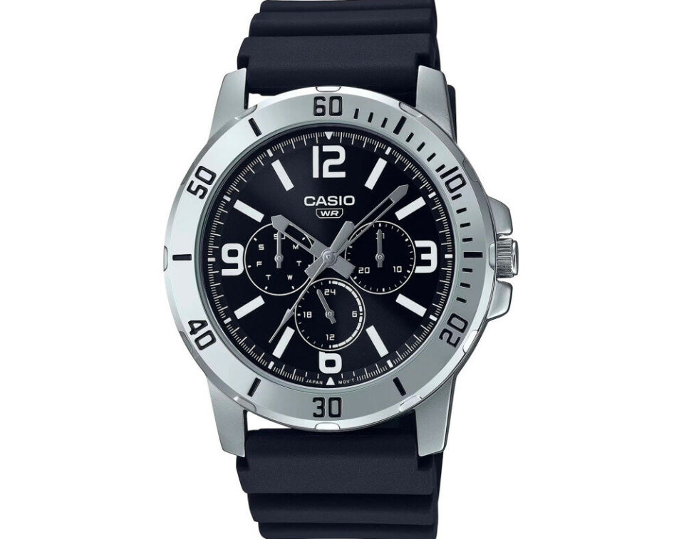 Casio MTP-VD300-1BUDF Quartz Silikon Siyah 45 mm Erkek Kol Saati