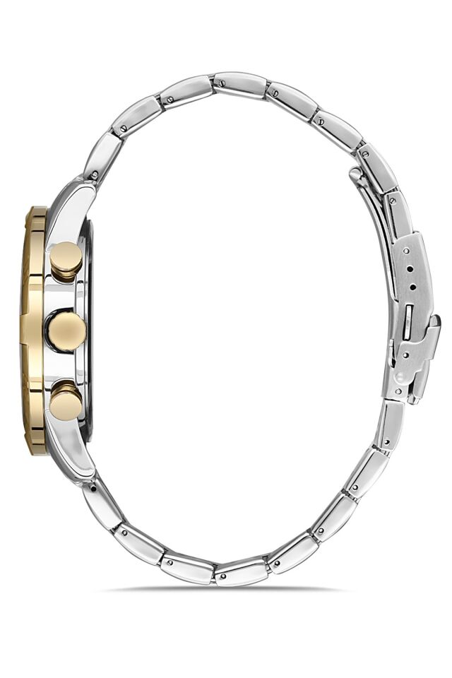 Romanson TM8A12HMCCASR5 46 Quartz Çelik Gri/Sarı 46 mm Erkek Kol Saati