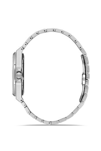 Ferro Gümüş Çelik Kordon Erkek Kol Saati FM40136A-A2 Tüm Fonksiyonlar Aktif 3 ATM Su Geçirmez