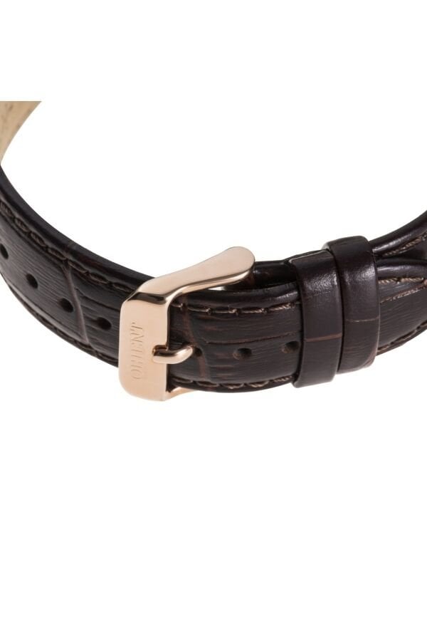 Orient Bambino RA-AG0001S30B Kurmalı Otomatik Deri Kahverengi Beyaz Kadran Open Heart 41 mm Erkek Kol Saati