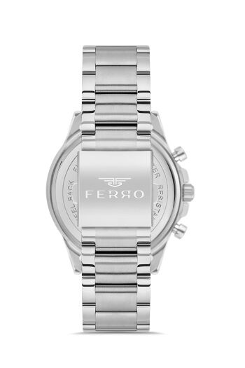 Ferro FM31461A-A6 Quartz Çelik Gri Yeşil Kadran 45 mm Fonksiyonları Aktif Erkek Kol Saati
