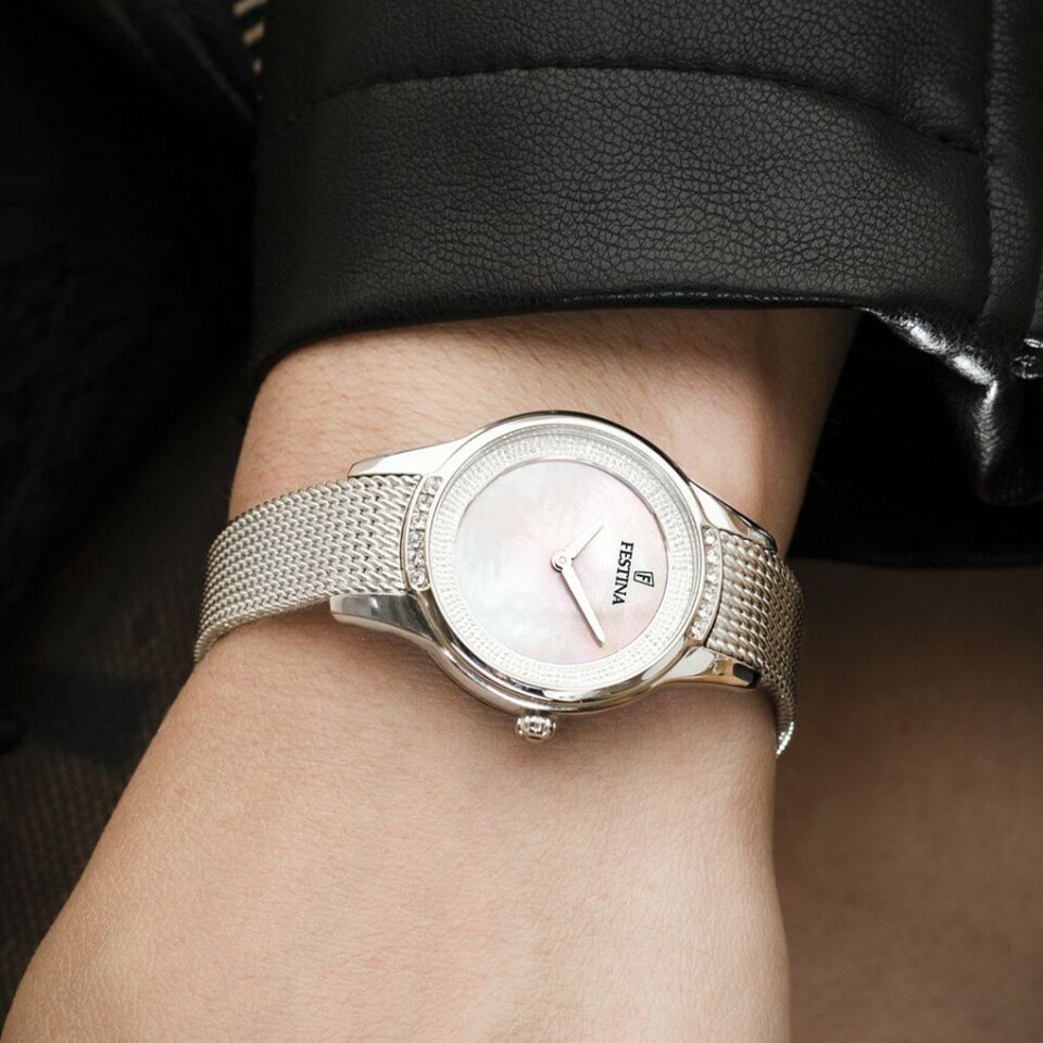 Festina F20494/4 Mademoiselle Quartz Çelik Gri 30 mm Kadın Kol Saati