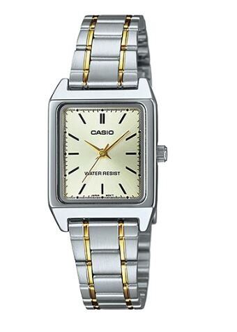 Casio LTP-V007SG-9EUDF Quartz Çelik Gri Altın Rengi 22 mm Kadın Kol Saati