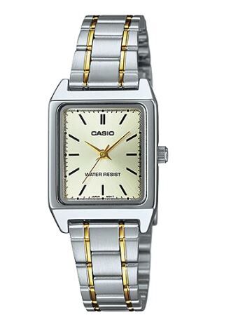 Casio LTP-V007SG-9EUDF Quartz Çelik Gri Altın Rengi 22 mm Kadın Kol Saati