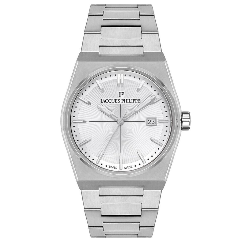 Jacques Philippe JPQGS421326 Swiss Made Safir Cam 40 mm Gri Erkek Kol Saati