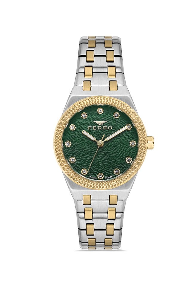 Ferro Gümüş Çelik Kordon Kadın Kol Saati FL40146A-D6 3ATM Su Geçirmez 2 Yıl Garantili HediyePaketli