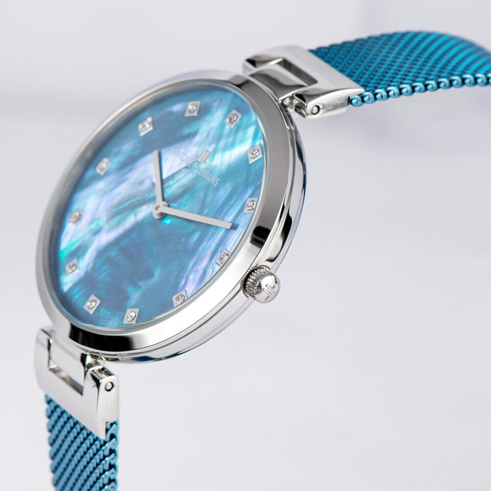 Jacques Lemans Milano 1-2001N Quartz Çelik Mavi/Gri 36 mm Kadın Kol Saati