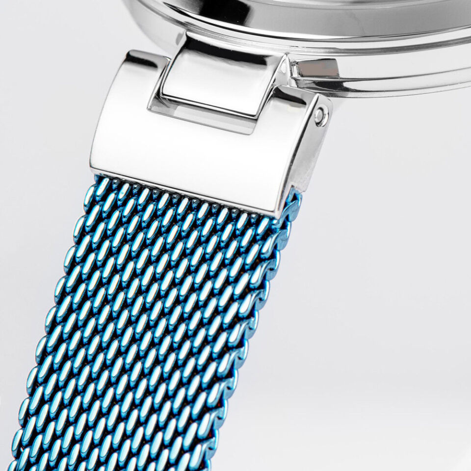 Jacques Lemans Milano 1-2001N Quartz Çelik Mavi/Gri 36 mm Kadın Kol Saati