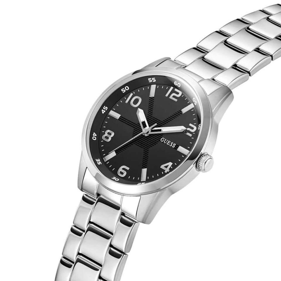 Guess GUGW0804G2 Quartz Çelilk Gri Siyah Kadran 42 mm Erkek Kol Saati