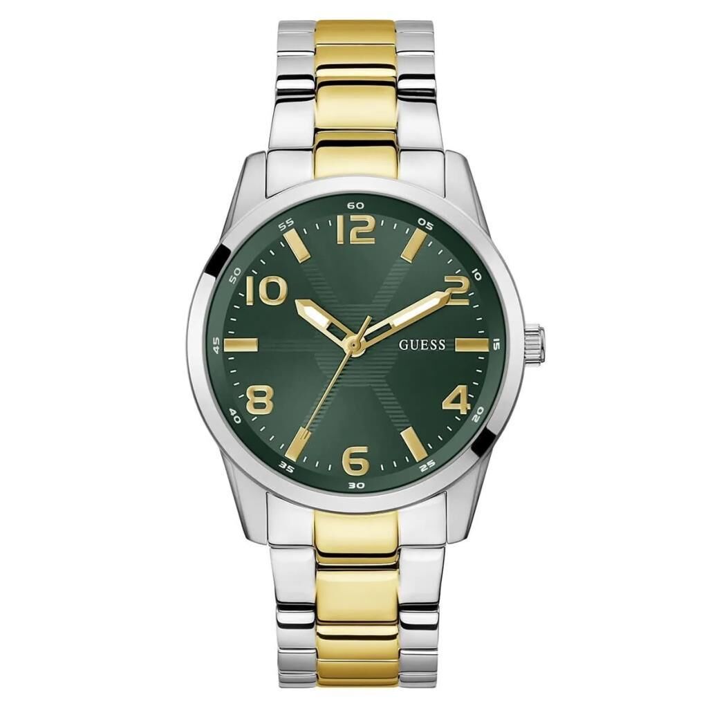 Guess GUGW0804G4 Quartz Çelik Altın/Gri Yeşil Kadran 42 mm Erkek Kol Saati