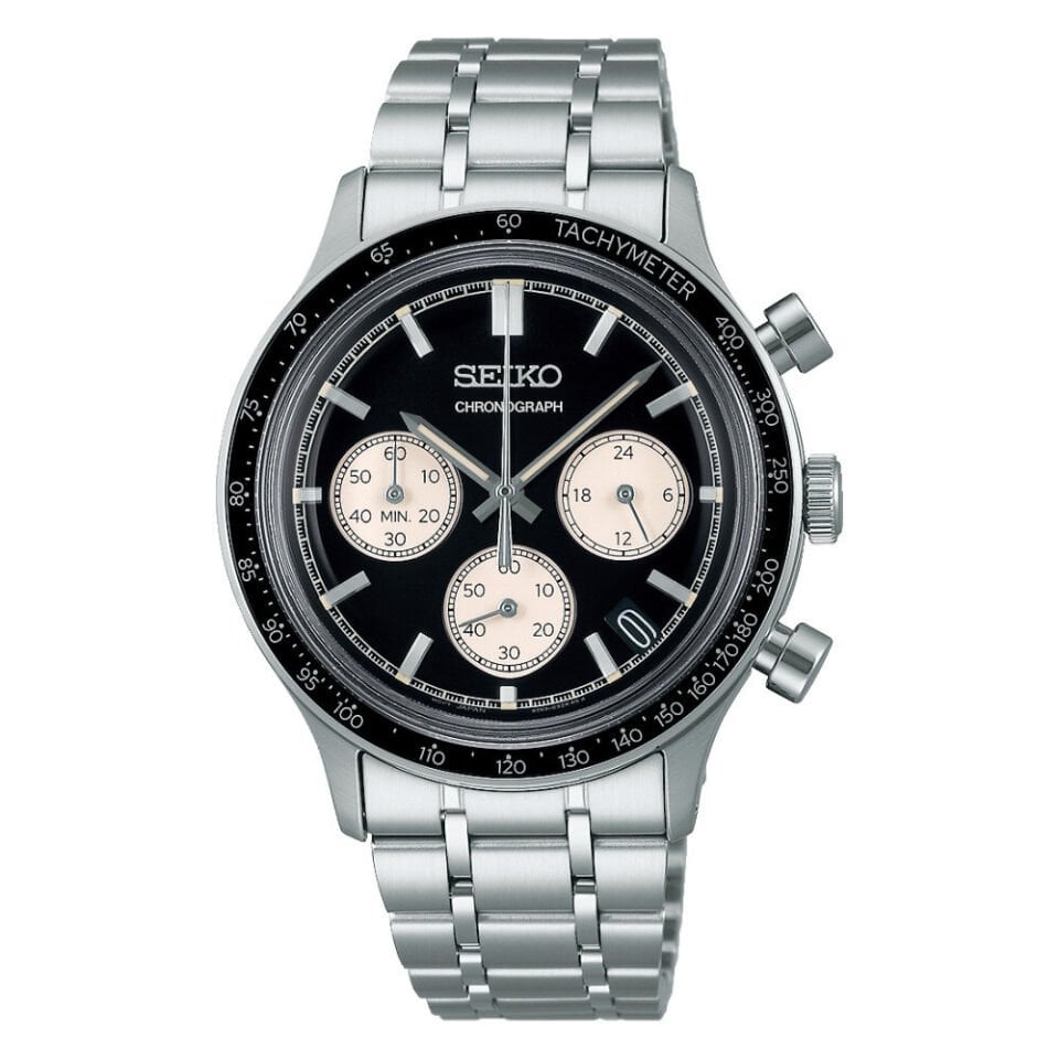 Seiko SSB479P1 Quartz Çelik Gri Siyah Kadran 39 mm Erkek Kol Saati