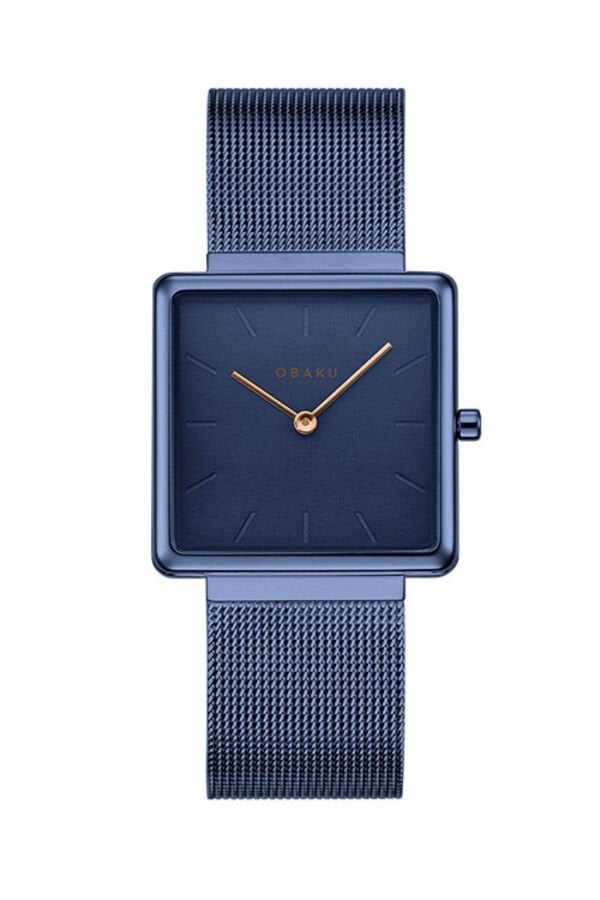 Obaku Denmark V236LXLLML Quartz Çelik Lacivert Safir Cam 28 mm Kadın Kol Saati