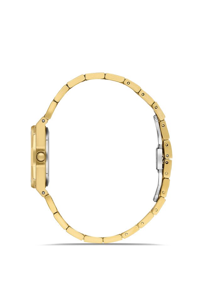 Ferro Sarı Çelik Kordon Kadın Kol Saati FL43014A-B 3ATM Su Geçirmez 2 Yıl Garantili HediyePaketli