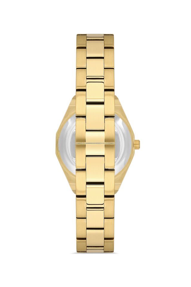 Ferro Sarı Çelik Kordon Kadın Kol Saati FL43014A-B 3ATM Su Geçirmez 2 Yıl Garantili HediyePaketli