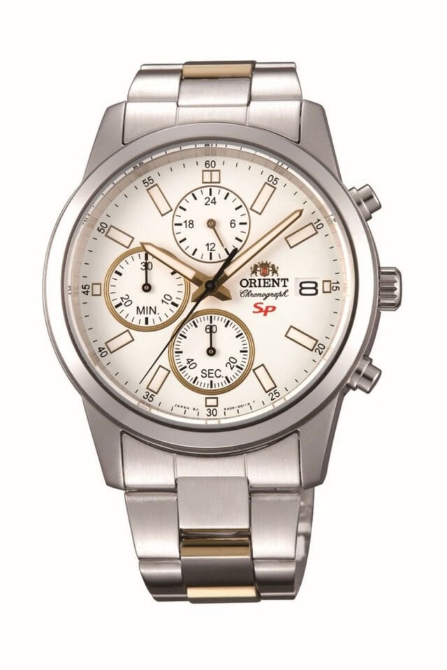 Orient FKU00001W0 42 mm Kronolu Çelik Gri Erkek Kol Saati