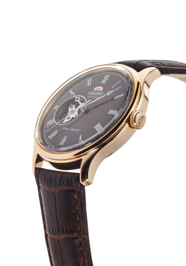 Orient Open Heart TAG00001T0 Kurmalı Otomatik Deri Kahverengi 43 mm Erkek Kol Saati