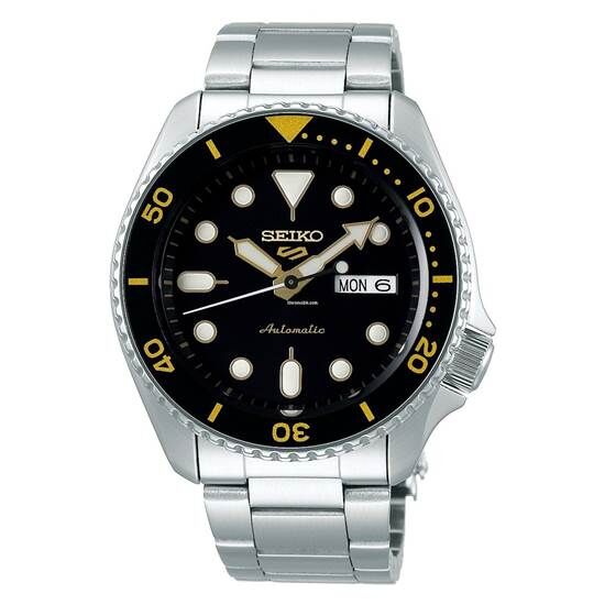 Seiko SRPD57K1 Otomatik Çelik Gri Siyah Kadran 10 ATM 42 mm Erkek Kol Saati