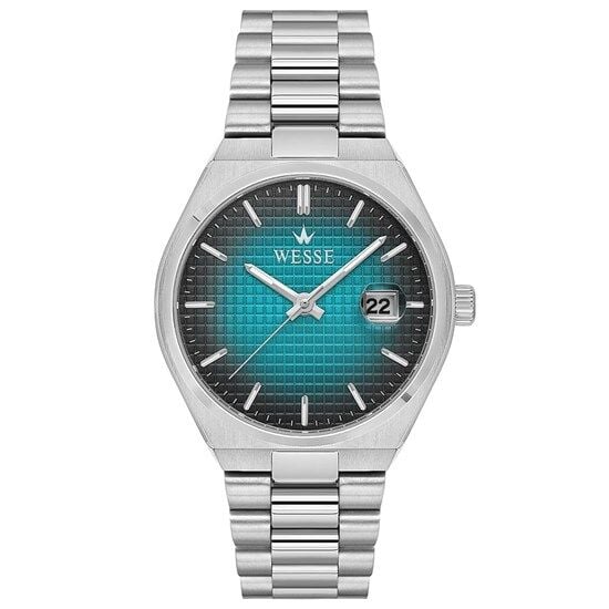 Wesse WWG209506 Quartz Çelik Gri Mavi Kadran 40 mm Erkek Kol Saati