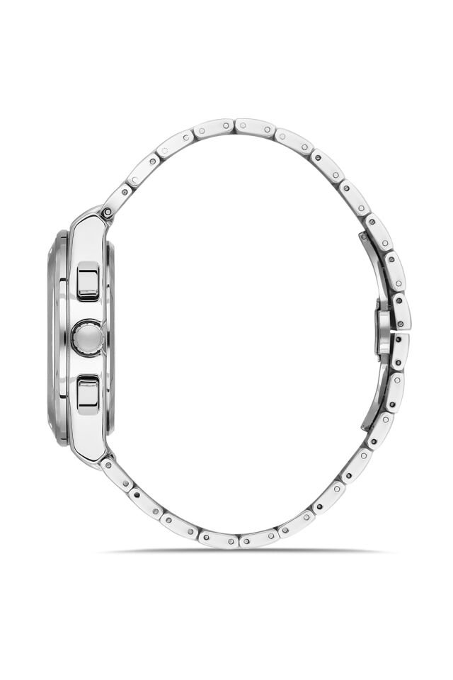 Ferro Gümüş Çelik Kordon Erkek Kol Saati FM11594AWT-A2 Fonksiyonları Aktif 3 ATM Su Geçirmez