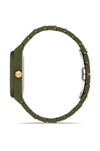 Ferro Yeşil Silikon Kordon Erkek Kol Saati F11400D-19F 3 ATM SuGeçirmez 2 YılGarantili HediyePaketli