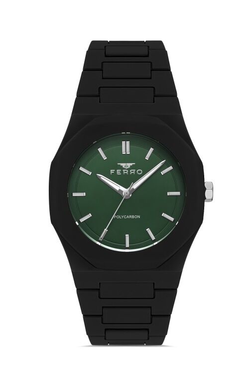 Ferro Siyah Silikon Kordon Erkek Kol Saati F11400D-G10