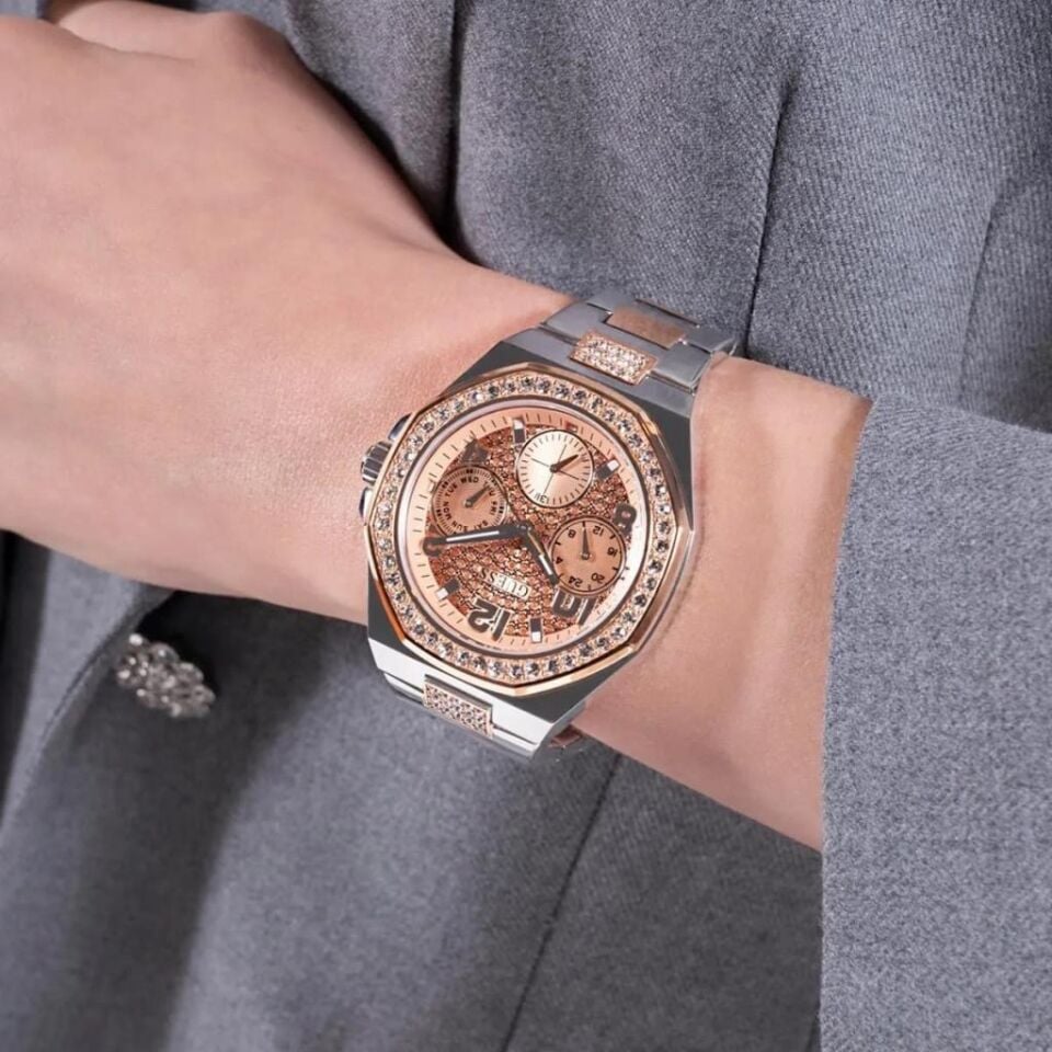 Guess GUGW0777L3 Quartz Çelik Rose/Gri 40 mm Kadın Kol Saati