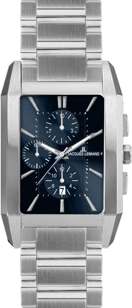 Jacques Lemans Torino 1-2161J Quartz Çelik Gri Safir Kaplama 34X52 mm Erkek Kol Saati
