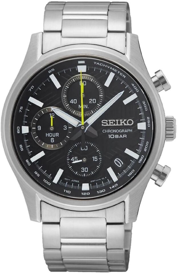 Seiko SSB419P Quartz Kronograf Çelik Gri 40 mm Erkek Kol Saati