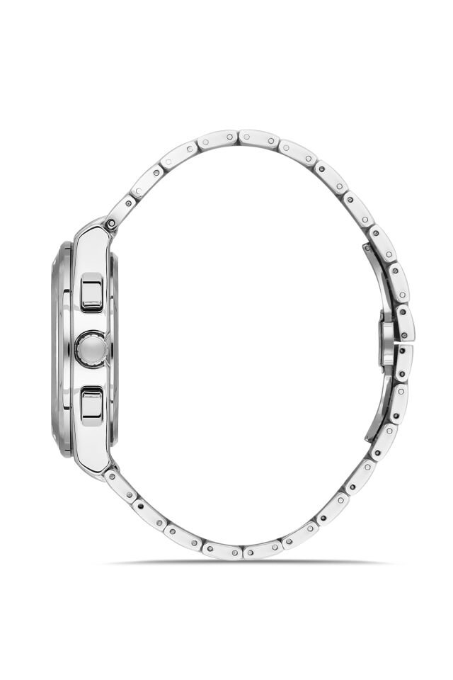 Ferro Gümüş Çelik Kordon Erkek Kol Saati FM11594AWT-A Fonksiyonları Aktif 3 ATM Su Geçirmez